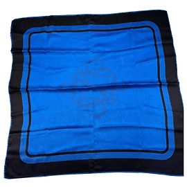 Loewe Anagram Silk Scarf Black Blue