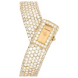 Cartier Au750 Quartz Doré
