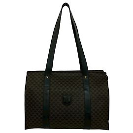 Céline Sac cabas Celine Macadam Blazon Triomphe Logo Pattern Noir