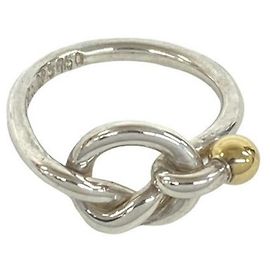 Tiffany & Co. Vintage Love Knot Ring Silber Golden