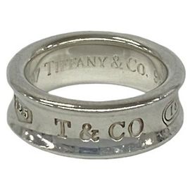 Tiffany & Co Anel Tiffany Vintage Narrow Band Prata
