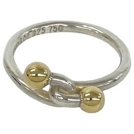 Tiffany & Co Tiffany Vintage Hook & Eye Ring Silvery Golden
