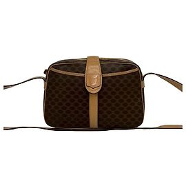 Céline CELINE Borsa a tracolla mini Vintage Macadam Blazon Triomphe Logo Marrone
