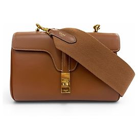 Céline Celine 19685 Teen Soft 16 Seize Leather Shoulder Bag Outro