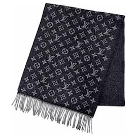 Sciarpa Monogram Gradient Louis Vuitton Marrone Nero