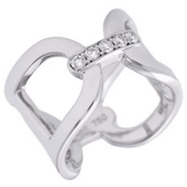 Céline Celine 18K Weißgold Diamantring Andere