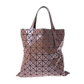 Sac cabas BAO Lucent rose en émail Issey Miyake Rose Métallisé