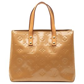 Louis Vuitton Marrom Monogram Vernis Reade PM Marrom Castanho claro