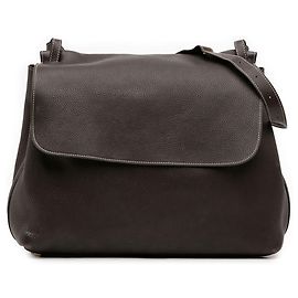 Bolsa de ombro em couro marrom The Row Marrom Castanho escuro