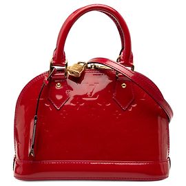 Louis Vuitton Alma BB Vernis Monogram Rojo Roja