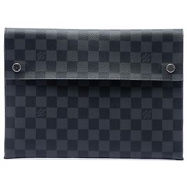 Louis Vuitton Pochette Alpha GM in Damier Graphite nero Nero