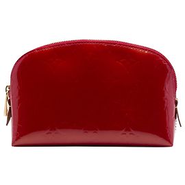Louis Vuitton Red Monogram Vernis Kosmetiktasche Rot