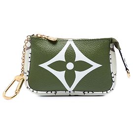 Louis Vuitton Pochette Accessoires Micro Monogramme Géant Vert Vert Vert olive