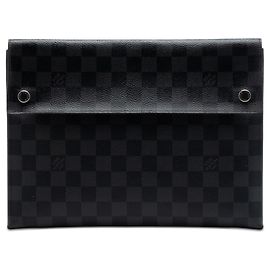 Louis Vuitton Triple Pochette Alpha in Damier Graphite nero Nero