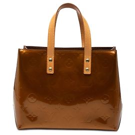 Louis Vuitton Marron Monogram Vernis Reade PM Marron Bronze