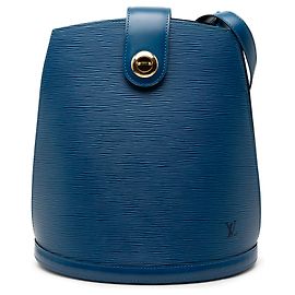 Louis Vuitton Blue Epi Cluny Bleu