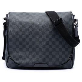 Louis Vuitton Black Damier Graphite Daniel MM Black