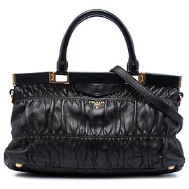 Bolso Prada Black Nappa Gaufre Negro