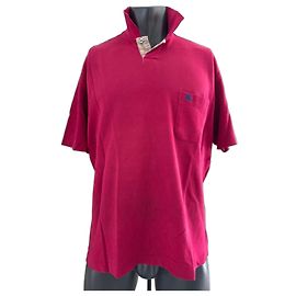 Burberry Polohemd Rot mit Check-Muster Rot