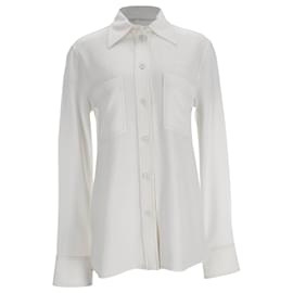 Stella Mc Cartney Stella McCartney Button-Down-Hemd aus weißer Viskose Weiß