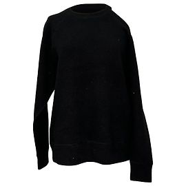 Michael Kors Collection Sweatshirt mit asymmetrischem Cutout aus schwarzer Baumwolle Schwarz