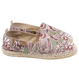 Etro Espadrille Flats in Multicolor Paisley Print Canvas Multiple colors