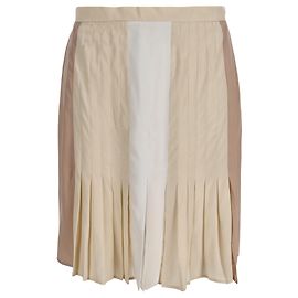 Stella Mc Cartney Falda plisada Stella McCartney en seda beige Beige