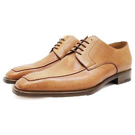Chaussures Derby en cuir Ermenegildo Zegna Marron Camel