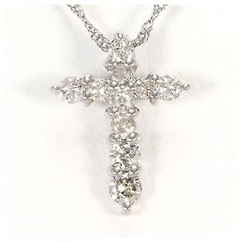 Autre Marque Platinhalskette PT900/PT850 mit Diamant Andere