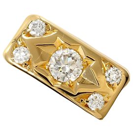Autre Marque 18K Gelbgold Diamantring Golden