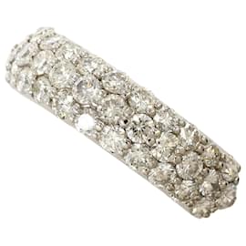 Autre Marque PT900 Platinum Band Ring with Diamond Other