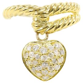 Autre Marque 18K Yellow Gold Diamond Band Ring Golden