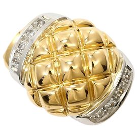 Autre Marque Anello a fascia in platino e oro giallo 18K D'oro Altro