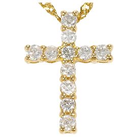 Autre Marque Collier en or jaune 18K avec diamant Doré