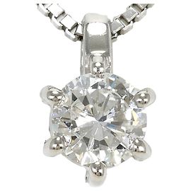 Autre Marque Platinhalskette mit Diamantanhänger Andere
