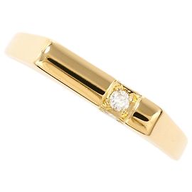 Autre Marque 18K Gelbgold-Ring mit Diamant Golden