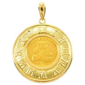 Autre Marque Pendentif Teddy Bear en or jaune Doré