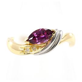 Autre Marque 18K Platin- und Gelbgold-Ring Golden Andere