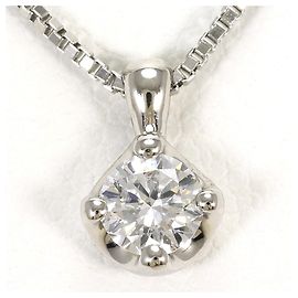 Autre Marque Colar de platina com diamante Outro
