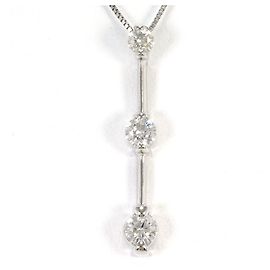 Autre Marque Colar de ouro branco 18K e diamantes Dourado