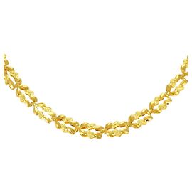 Autre Marque Collar de oro amarillo de 24K Dorado