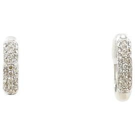 Autre Marque PT900 Platin-Creolen mit Diamanten Andere