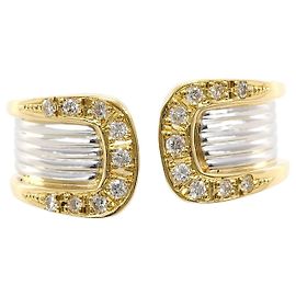 Autre Marque 18K Gold- und Platin-Diamantring Golden Andere