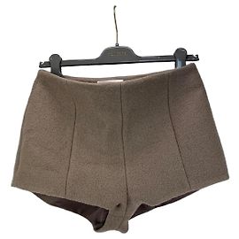 Autre Marque The Frankie Shop Short en laine vierge Beige
