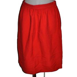 Miu Miu Roter Viscose-Rock Rot