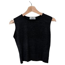 Top senza maniche Les Tricots Valentino Grigio