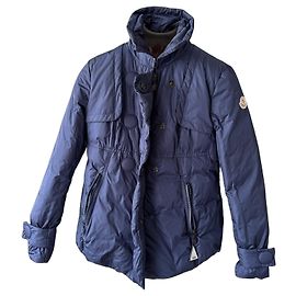 Moncler Navy Blue Down Puffer Jacket Blue
