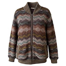 Missoni Sport Reversible Bomber Jacket Brown Multiple colors Grey