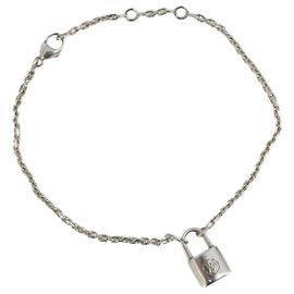 Bracciale LOUIS VUITTON Bracciale Silver Lockit Ag925 Silver Q95450 Auth 186237A Argento