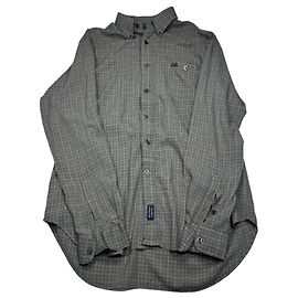 Thomas Burberry Karo-Hemd mit Knöpfen Beige Grau